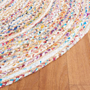SAFAVIEH Cape Cod Miah Geometric Area Rug, Beige/Multi, 3' x 5' Oval