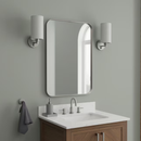 Korto 5-in W 1 -Light Brushed Nickel Transitional Hardwired Damp rated Wall Sconce
