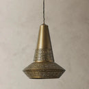 BR Home Pierced Brass Pendant Light