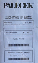 Palecek Alden 30" Outdoor Barstool