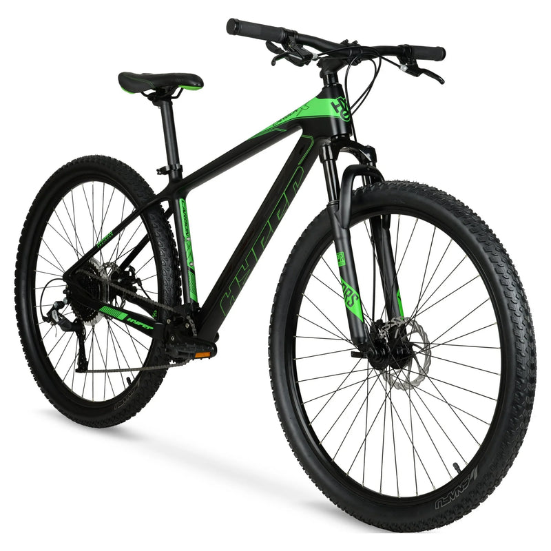 29" Hyper Carbon Fiber Mountain Bike, Black/Green