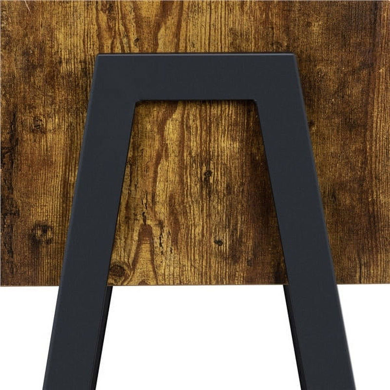 Renwick Industrial Small Space Nightstands with Iron Legs, Modular