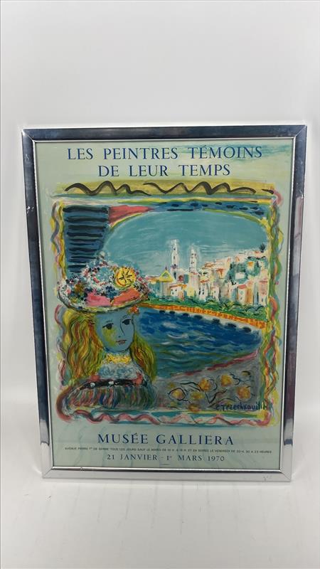 Vintage 'Les Peintres Temoins de leur Temps' Exhibition Poster