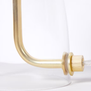 Urban Shop Novelty Glass Mushroom Lamp, Off-White Matte, 12" H, Plug-in Clear
