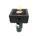 allen + roth 10-in W 10000 Maximum BTUs Steel Square Portable Liquid propane Tabletop