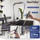 DeerValley Drop-in 31.5-in x 18.11-in Stainless steel Single bowl 18 -Gauge Workstation Kitchen Sink