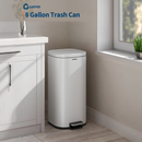 Garvee Modern Soft-Close Kitchen Trash Can 30L