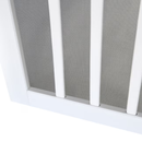 Screen Tight 5 Bar Universal reversible 32-in W x 80-in H x 1-in T White Single Hinged Vinyl Screen door with (Handle Included)