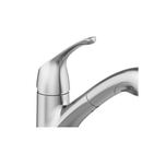 Project Source EVERFIELD Kitchen Faucet Stainless Steel Single Handle Deck-mount Pull out with Sprayer