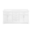 Allen Roth Felix 72-in White Undermount Double Sink Bathroom Vanity with White Engineered Stone Top