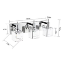 EDISLIVE 19.7-in 3 Light Chrome Modern/contemporary Bathroom Vanity light