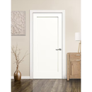 RELIABILT 28-in x 80-in Primed Hollow Core 1-panel Left Hand Molded Composite Single Prehung Interior Door