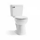 Project Source Pro-flush anti-clog XL Trapway White Round Chair height 12-in Rough-In WaterSense 1.28 GPF 2-piece Toilet