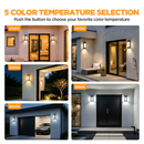 Origin 21 Westerville 13.58-in H Matte Black Hardwired Integrated LED Outdoor Wall Light