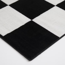 Mainstays 5 ft x 7 ft Black and White Checkered Indoor Area Rug