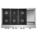 JennAir NOIR™ 48" Dual-Fuel Professional Range with Chrome-Infused Griddle