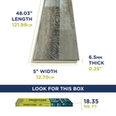 COREtec Floors Monroe Oak 12-mil x 5-in W x 48-in L Waterproof Click Lock Luxury Vinyl Plank Flooring ( 18.35-sq ft Per Carton )