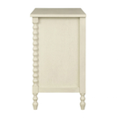 Madison Park Signature Beckett Antique Cream 46" 6-Drawer Solid Wood Dresser with Spindle Legs