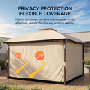 Sunjoy 12-ft x 10-ft Khaki Gazebo curtains