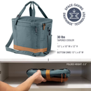 CleverMade 30-Can Tahoe Collapsible Soft Cooler in Dusty Teal