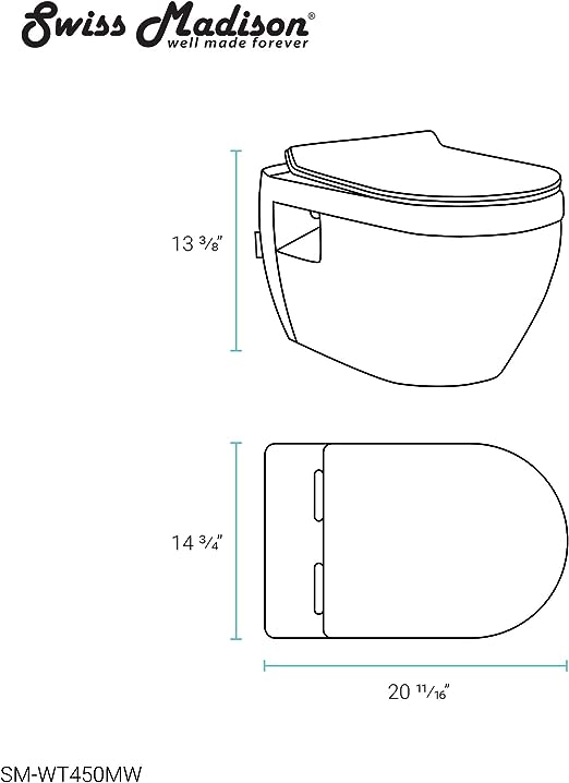 Swiss Madison Well Made Forever Ivy SM-WT450 Wall Hung Toilet