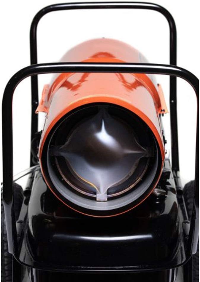 HeatFast HF215K Portable Home, Jobsite, Construction Site Forced Air Kerosene/Diesel Salamander Torpedo Space Heater with Thermostat Temperature Control, 215,000 BTU, orange