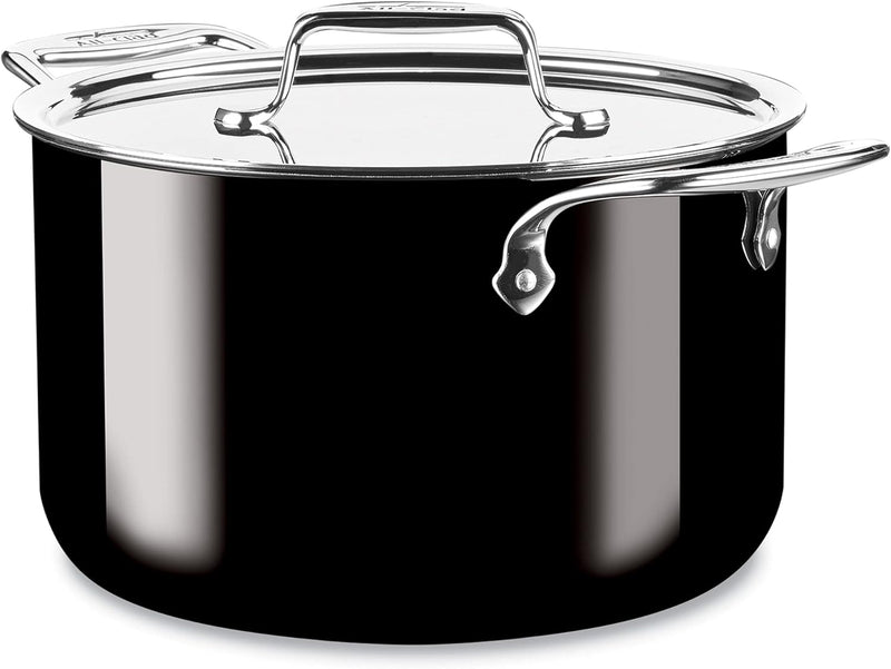 All-Clad FUSIONTEC Natural Ceramic with Steel Core Soup Pot, 7 quart, Onyx
