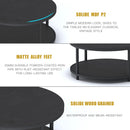 36" Rustic Round Coffee Table