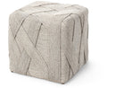 Palecek Henley Coastal Beach Rope Square Ottoman