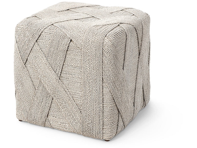 Palecek Henley Coastal Beach Rope Square Ottoman
