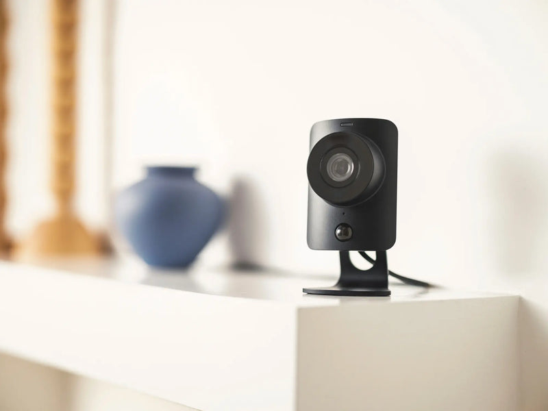 SimpliSafe - SimpliCam Wired Indoor 1080p HD Security Camera - Black