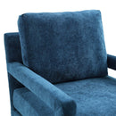 Crushed Performance Navy Velvet Armchair