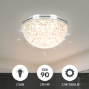 Hukoro Flush Mount Light 13-in Brush Nickle Indoor 1 -Light LED