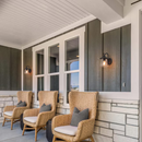 LNC Maison 1 -Light 9.8-in H Matte Black Hardwired Outdoor Wall Light