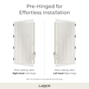 Larson Midview Storm Door, White, 36” x 80-81”, Reversible Universal Installation,
