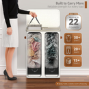 2-Compartment Laundry Basket with Removable Laundry Bag