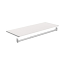 White Modular Storage Shelf and Hang Rod Kit Wood Closet System