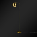 Origin 21 60.125-in Matte Brass Downbridge Floor Lamp with Metal Shade
