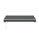VEIKOUS 10 ft. W x 8 ft. L Manual Patio Retractable Awnings in Gray