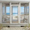 RELIABILT 5 Bar Universal reversible 32-in W x 80-in H x 1-in T White Single Hinged Vinyl Screen door