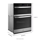 Whirlpool 6.4 Total Cu. Ft. Combo Self-Cleaning Wall Oven
