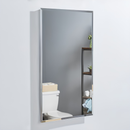 Project Source 16-in x 26-in Surface/Recessed Mount Frameless Mirrored Rectangle Medicine Cabinet