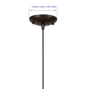 allen + roth Hainsbrook 1 -Light Aged bronze Industrial Metal Cone Mini Hanging Pendant Light