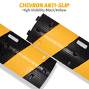 Portable Folding Rubber Speed Bump with 2 End Caps