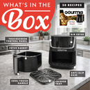 Gourmia 4-Quart Digital Air Fryer with 12 One-Touch Presets, GAF414, Black