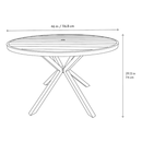 Style Selections Canyon Way Round Outdoor Dining Table
