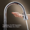 KOHLER Anessia Polished Chrome Single Handle Deck-mount Touchless Pull-down Kitchen Faucet with Sprayer (Includes Deck Plate)