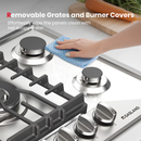 GASLAND 30-in 5 burners Stainless steel Gas Cooktop (Griddle NOT Included)
