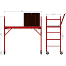 Build Frames Adjustable Baker Scaffold Steel Adjustable 6.24-ft H x 2.4-ft W x 6.1-ft L 1100-lb Capacity Baker Scaffold