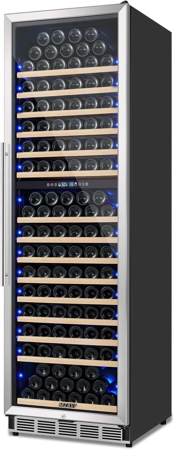MZAVP 200 Bottle Wine Fridge, 24 Inch Wine Cooler Refrigerator